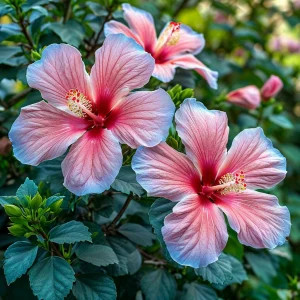 Гибискус садовый Тропикал Сан купить по цене от 293р. в интернет-магазине «Посадика» с доставкой почтой в в Шимановске и по всей России – [изображение №1].